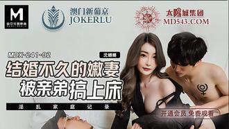  MDX-0241-02.沈娜娜.淫乱家庭纪录.结婚不久的嫩妻.被亲弟弟搞上床.麻豆传媒映画