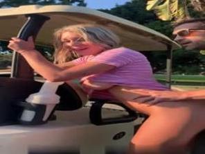  富豪高球场泡到巨乳打工妹，奶子又白又大任你揉！ 